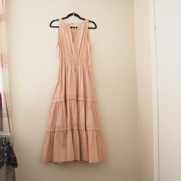 Pampelone Perle Cotton Sleeveless Midi Dress sz S - Picture 10 of 12